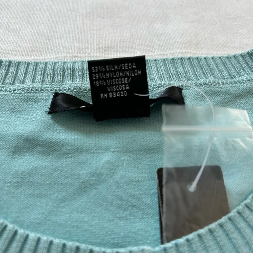 August Silk Light Blue Cardigan - Picture 3 of 5